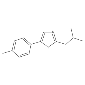 2-(Iso-butyl)-5-(p-tolyl)thiazole结构式