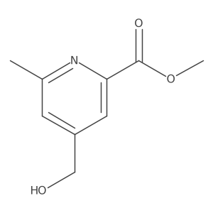 Methyl 4-(hydroxymethyl)-6-methylpicolinate Structure