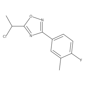 5-(1-Chloroethyl)-3-(4-fluoro-3-methylphenyl)-1,2,4-oxadiazole Structure