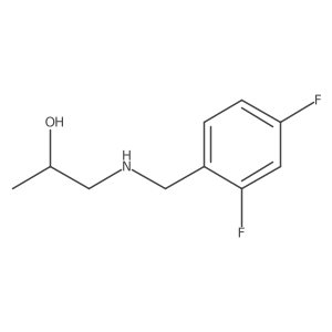1-{[(2,4-Difluorophenyl)methyl]amino}propan-2-ol结构式