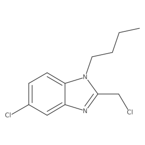 1-Butyl-5-chloro-2-(chloromethyl)-1H-benzimidazole Structure