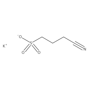 Potassium 3-cyanopropane-1-sulfonate Structure