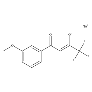 sodium (2Z)-1,1,1-trifluoro-4-(3-methoxyphenyl)-4-oxobut-2-en-2-olate Structure