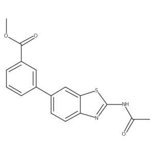 Methyl 3-(2-acetamidobenzo[d]thiazol-6-yl)benzoate结构式