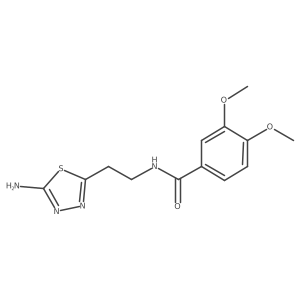N-[2-(5-Amino-1,3,4-thiadiazol-2-YL)ethyl]-3,4-dimethoxybenzamide结构式