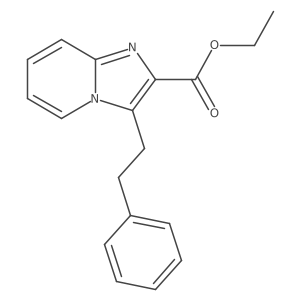 Ethyl 3-(2-phenylethyl)imidazo[1,2-a]pyridine-2-carboxylate结构式