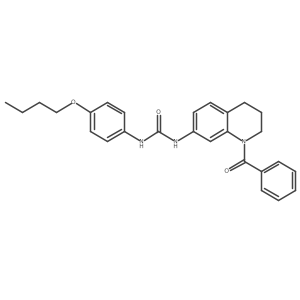 1-(1-Benzoyl-1,2,3,4-tetrahydroquinolin-7-yl)-3-(4-butoxyphenyl)urea Structure