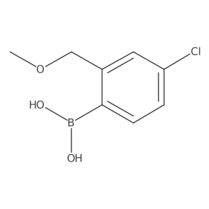 B-[4-Chloro-2-(methoxymethyl)phenyl]boronic acid结构式