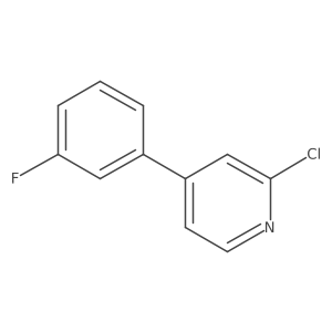 2-Chloro-4-(3-fluorophenyl)pyridine Structure