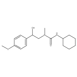 Na(2)-Cyclohexyl-N-[2-hydroxy-2-(4-methoxyphenyl)ethyl]-N-methylurea结构式