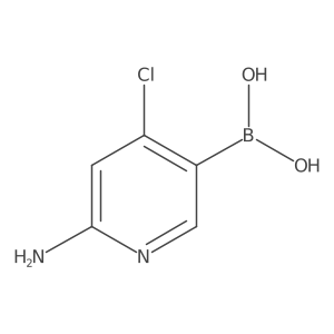 (6-Amino-4-chloropyridin-3-yl)boronic acid Structure