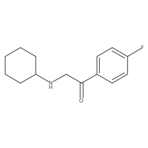 2-(Cyclohexylamino)-1-(4-fluorophenyl)ethanone Structure