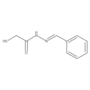 2-Mercaptoacetic acid (2E)-2-(phenylmethylene)hydrazide结构式