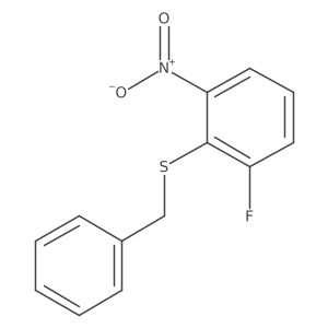 2-(Benzylsulfanyl)-1-fluoro-3-nitrobenzene Structure