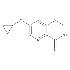 5-Cyclopropoxy-3-(methylthio)picolinamide Structure