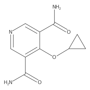 4-Cyclopropoxypyridine-3,5-dicarboxamide Structure