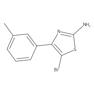5-Bromo-4-m-tolylthiazol-2-amine结构式