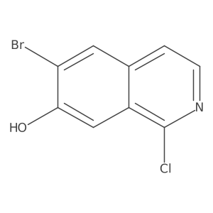 6-Bromo-1-chloro-7-isoquinolinol Structure