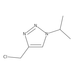 4-(chloromethyl)-1-(propan-2-yl)-1H-1,2,3-triazole结构式