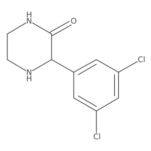 3-(3,5-Dichlorophenyl)-2-piperazinone结构式