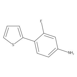 3-Fluoro-4-(thiophen-2-YL)aniline结构式