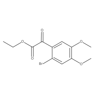 Ethyl 2-(2-bromo-4,5-dimethoxyphenyl)-2-oxoacetate结构式