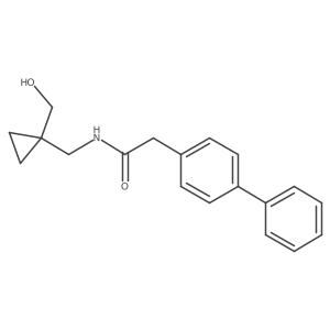 2-([1,1'-biphenyl]-4-yl)-N-((1-(hydroxymethyl)cyclopropyl)methyl)acetamide Structure