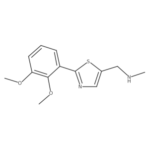 1-(2-(2,3-dimethoxyphenyl)thiazol-5-yl)-N-methylmethanamine Structure