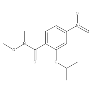 N-methoxy-N-methyl-4-nitro-2-propan-2-yloxybenzamide Structure