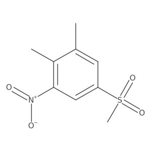 5-Methanesulfonyl-1,2-dimethyl-3-nitrobenzene结构式