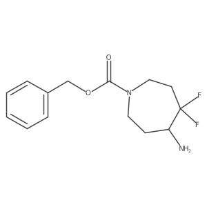 Benzyl 5-amino-4,4-difluoroazepane-1-carboxylate Structure