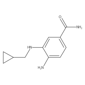 4-Amino-3-((cyclopropylmethyl)amino)benzamide结构式