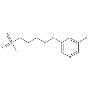 4-[(5-Bromopyridin-3-yl)oxy]butane-1-sulfonyl chloride Structure