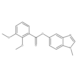 1-methyl-1H-benzo[d]imidazol-5-yl 2,3-dimethoxybenzoate结构式