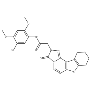 N-(5-chloro-2,4-dimethoxyphenyl)-2-(3-oxo-8,9,10,11-tetrahydro[1]benzothieno[3,2-e][1,2,4]triazolo[4,3-c]pyrimidin-2(3H)-yl)acetamide Structure