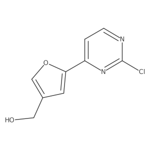 [5-(2-Chloropyrimidin-4-yl)furan-3-yl]methanol结构式