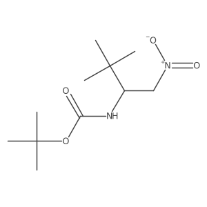 tert-butyl N-(3,3-dimethyl-1-nitrobutan-2-yl)carbamate Structure
