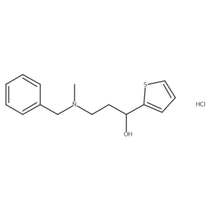 (S)-3-(Benzyl(methyl)amino)-1-(thiophen-2-yl)propan-1-ol hydrochloride Structure