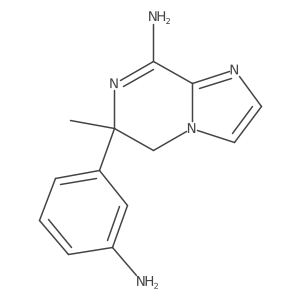 Rac-6-(3-amino-phenyl)-6-methyl-5,6-dihydro-imidazo[1,2-a]pyrazin-8-ylamine Structure