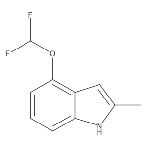 1H-Indole, 4-(difluoromethoxy)-2-methyl- Structure