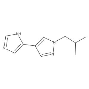 4-(1H-imidazol-4-yl)-1-isobutyl-1H-pyrazole Structure