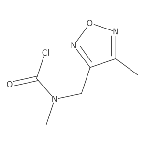 N-methyl-N-[(4-methyl-1,2,5-oxadiazol-3-yl)methyl]Carbamic chloride结构式