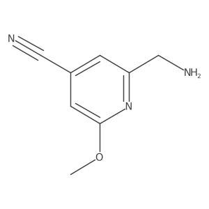 2-(Aminomethyl)-6-methoxyisonicotinonitrile Structure