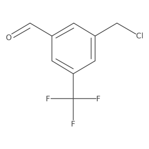 3-(Chloromethyl)-5-(trifluoromethyl)benzaldehyde Structure