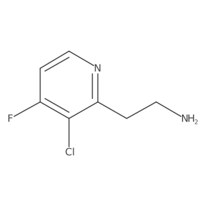 2-(3-Chloro-4-fluoropyridin-2-YL)ethanamine结构式