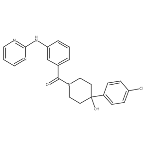 [4-(4-Chlorophenyl)-4-hydroxypiperidino][3-(2-pyrimidinylamino)phenyl]methanone Structure