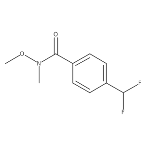 Benzamide, 4-(difluoromethyl)-N-methoxy-N-methyl-结构式