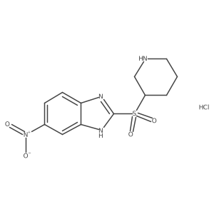 5-nitro-2-(piperidin-3-ylsulfonyl)-1H-benzo[d]imidazole hydrochloride结构式