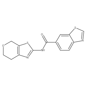 N-(6,7-dihydro-4H-pyrano[4,3-d]thiazol-2-yl)benzo[d]thiazole-6-carboxamide Structure