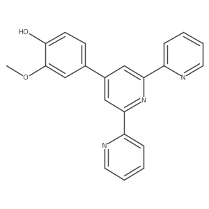 2-Methoxy-4-[6-(pyridin-2-yl)-[2,2'-bipyridin]-4-yl]phenol结构式
